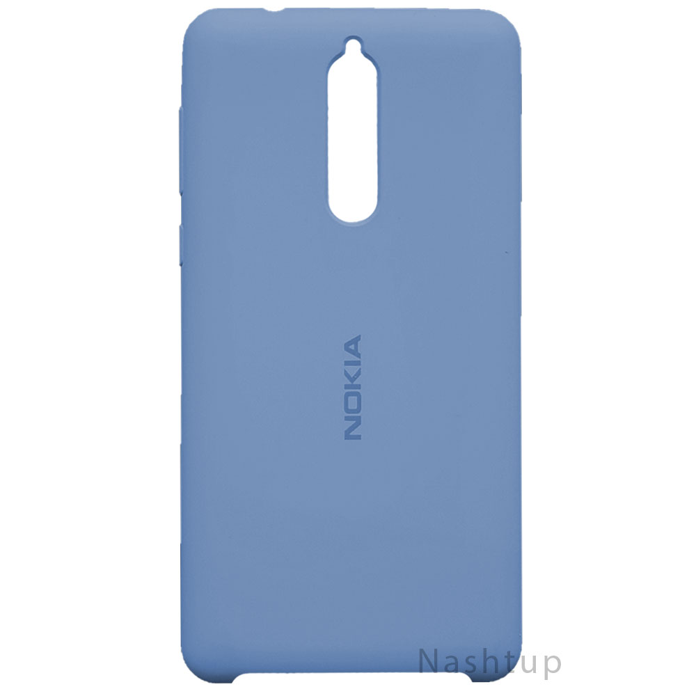 قاب سيليكونى اصلى رنگ آبی تیره گوشى Nokia 8 